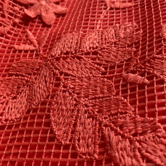 🆕 Romeo + Juliet Couture Coral Lace Dress Size L - Picture 12 of 17